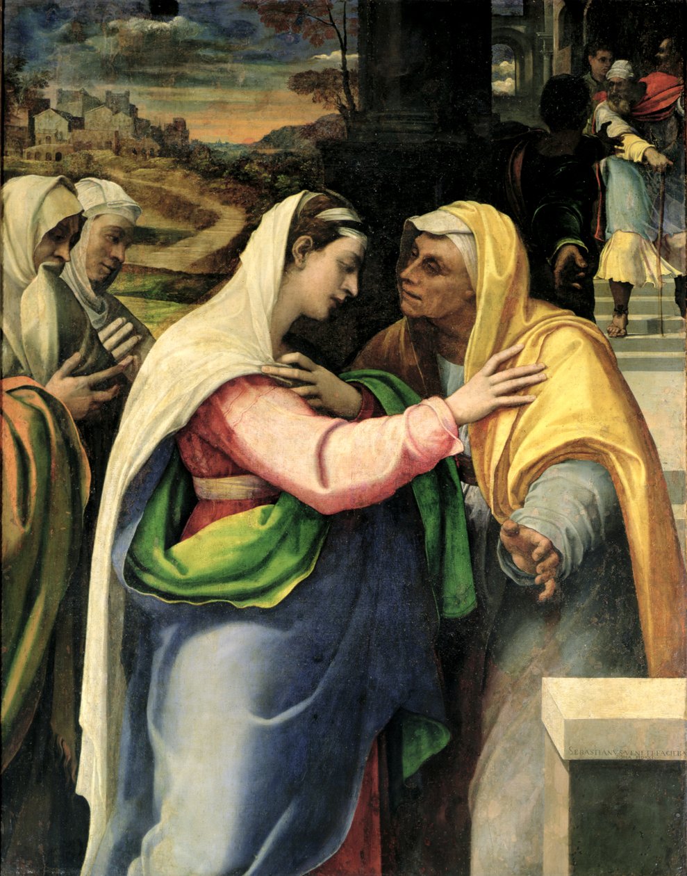 Besøket, 1519 av Sebastiano del Piombo