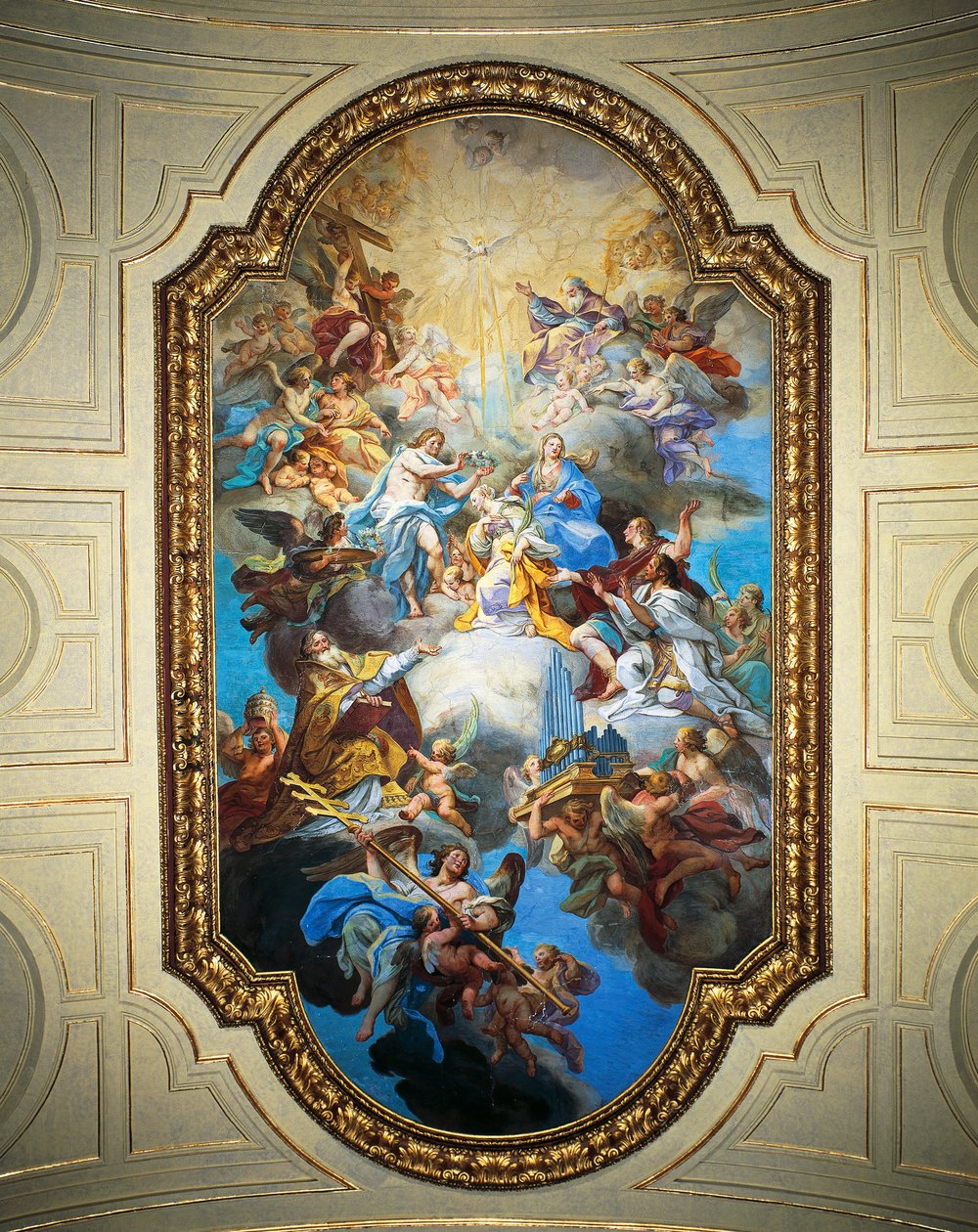 Kroningen av St. Cecilia av Sebastiano Conca