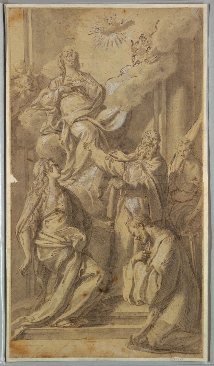 Madonna og Saints av Sebastiano Conca
