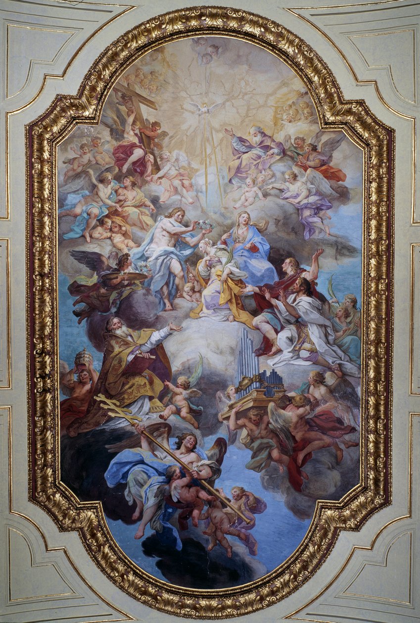 The Apotheosis of St Cecilia (fresco av Sebastiano Conca