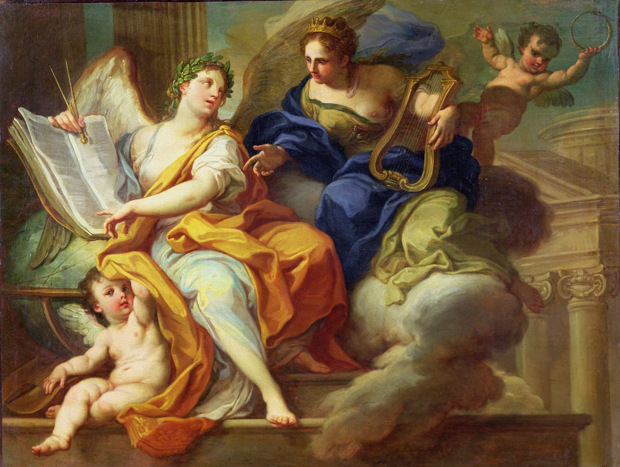 Urania og Erato av Sebastiano Conca