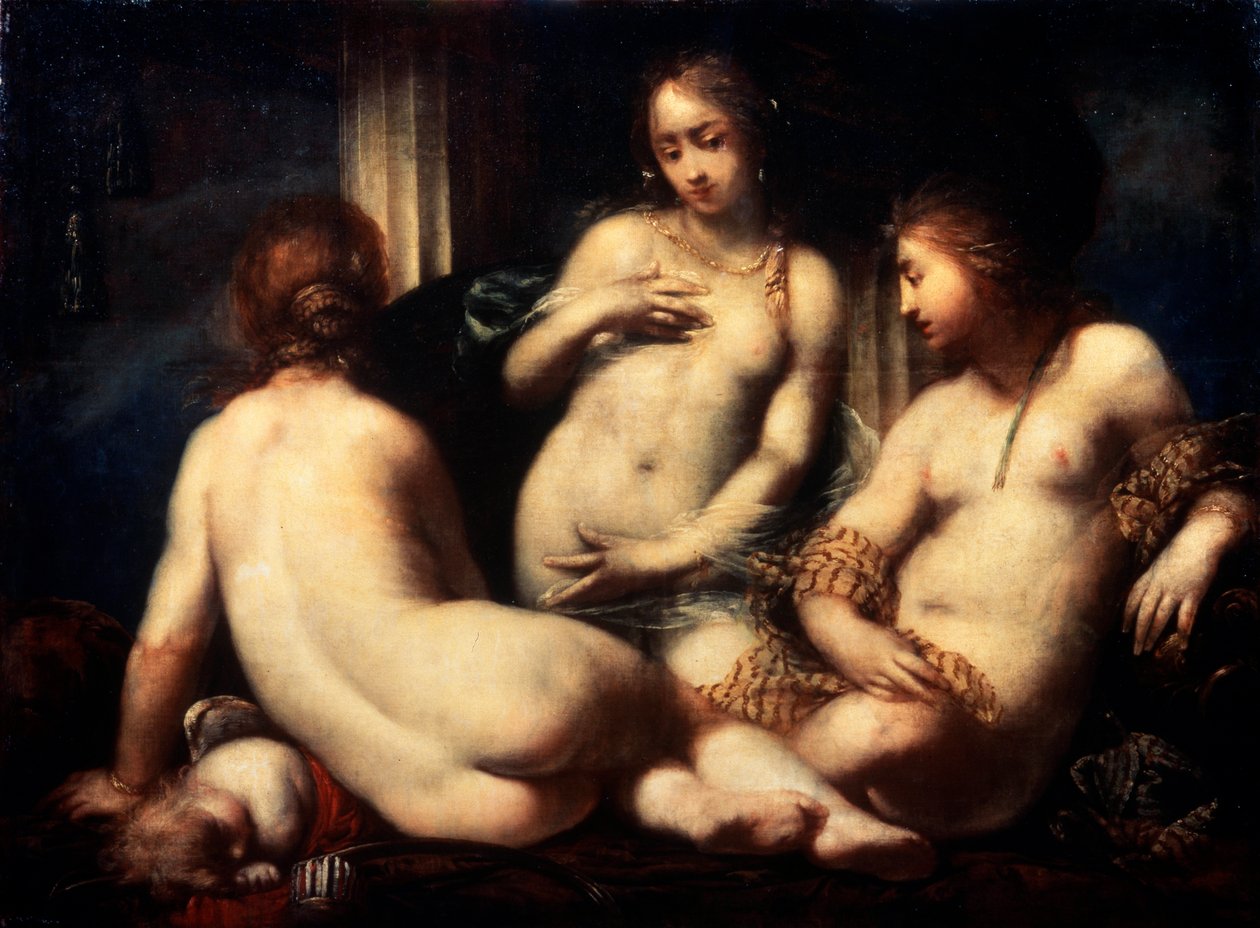 De tre nåder, 1650-tallet av Sebastiano Mazzoni