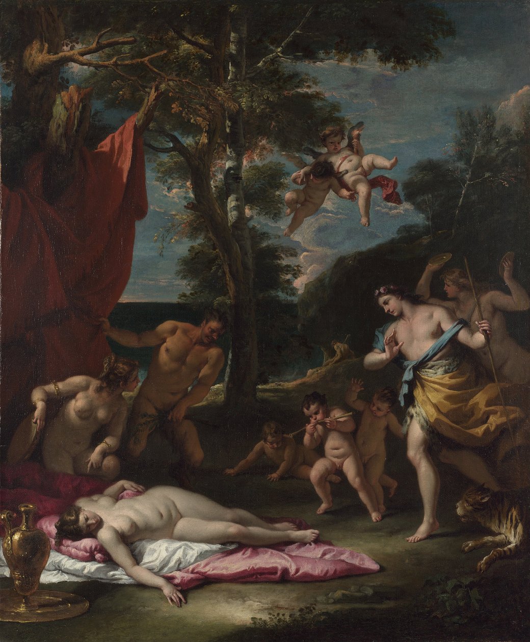 Bacchus og Ariadne, um 1700 av Sebastiano Ricci