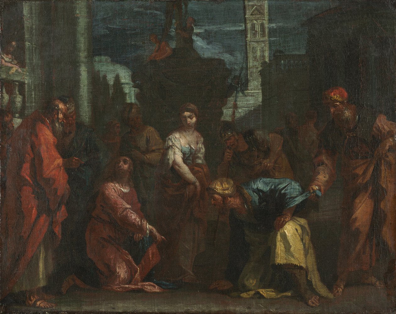 Kristus og kvinnen tatt i utroskap, midten av 1700-tallet. av Sebastiano Ricci