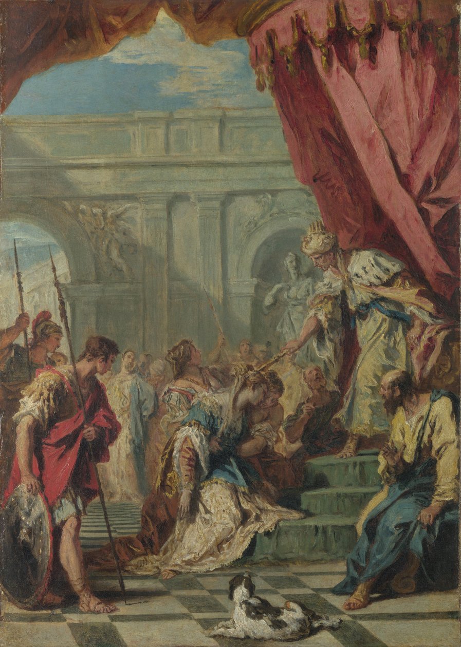 Ester før Ahasverus, ca 1730 av Sebastiano Ricci