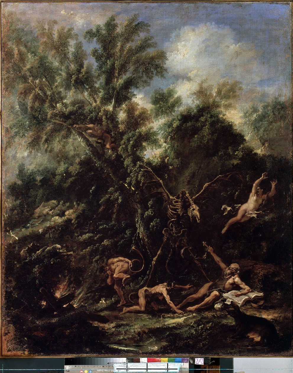 Fristelsen til Saint Anthony (The Temptation of Saint Anthony). Maleri av Sebastiano Ricci (1659-1734) av Sebastiano Ricci