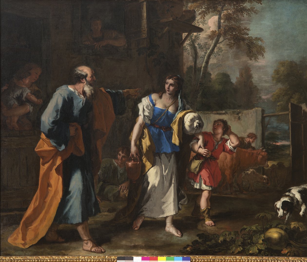 Avvisning av Hagar, ca av Sebastiano Ricci