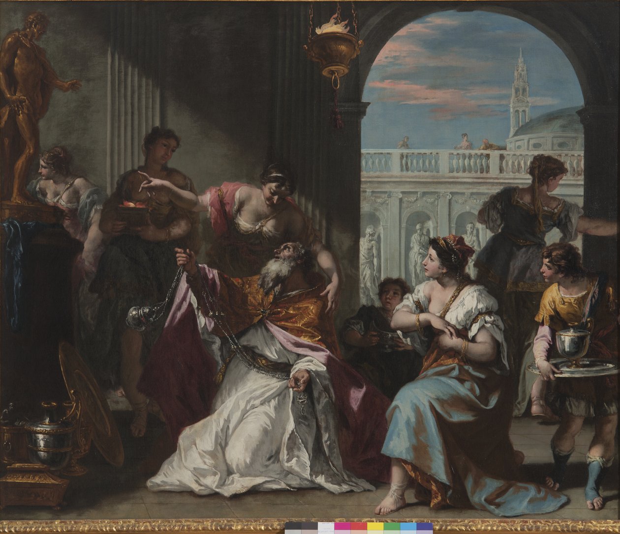 Salomo elsker avguder, ca. 1724 av Sebastiano Ricci