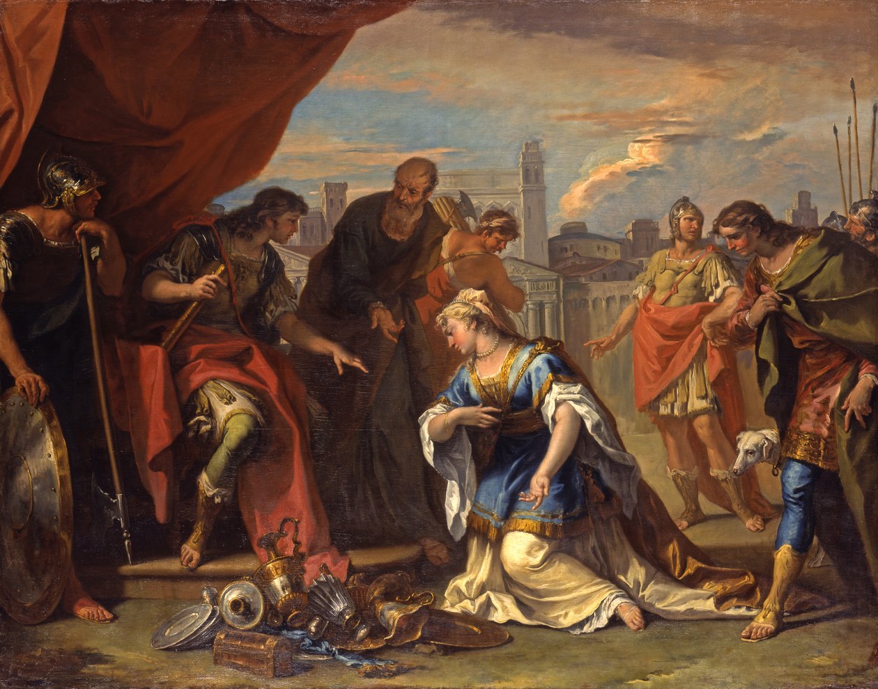 The Continence of Scipio, ca. 1708-1710 av Sebastiano Ricci