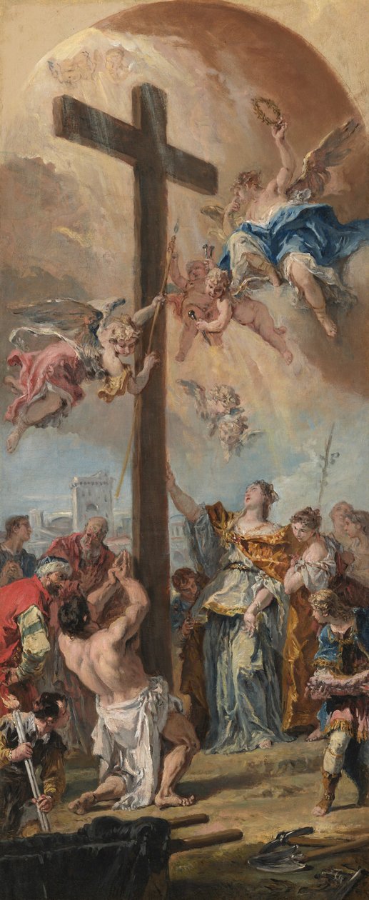 Opphøyelsen av det sanne korset av Sebastiano Ricci