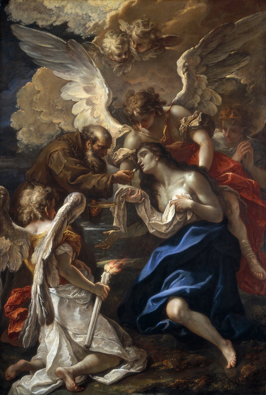 Den hellige Maria av Egypts siste nattverd av Sebastiano Ricci