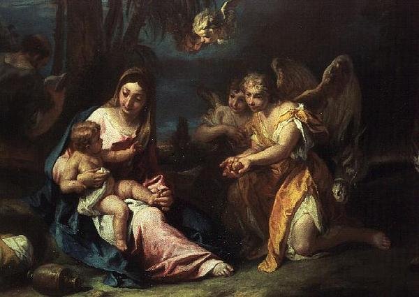 Resten på flukten til Egypt av Sebastiano Ricci