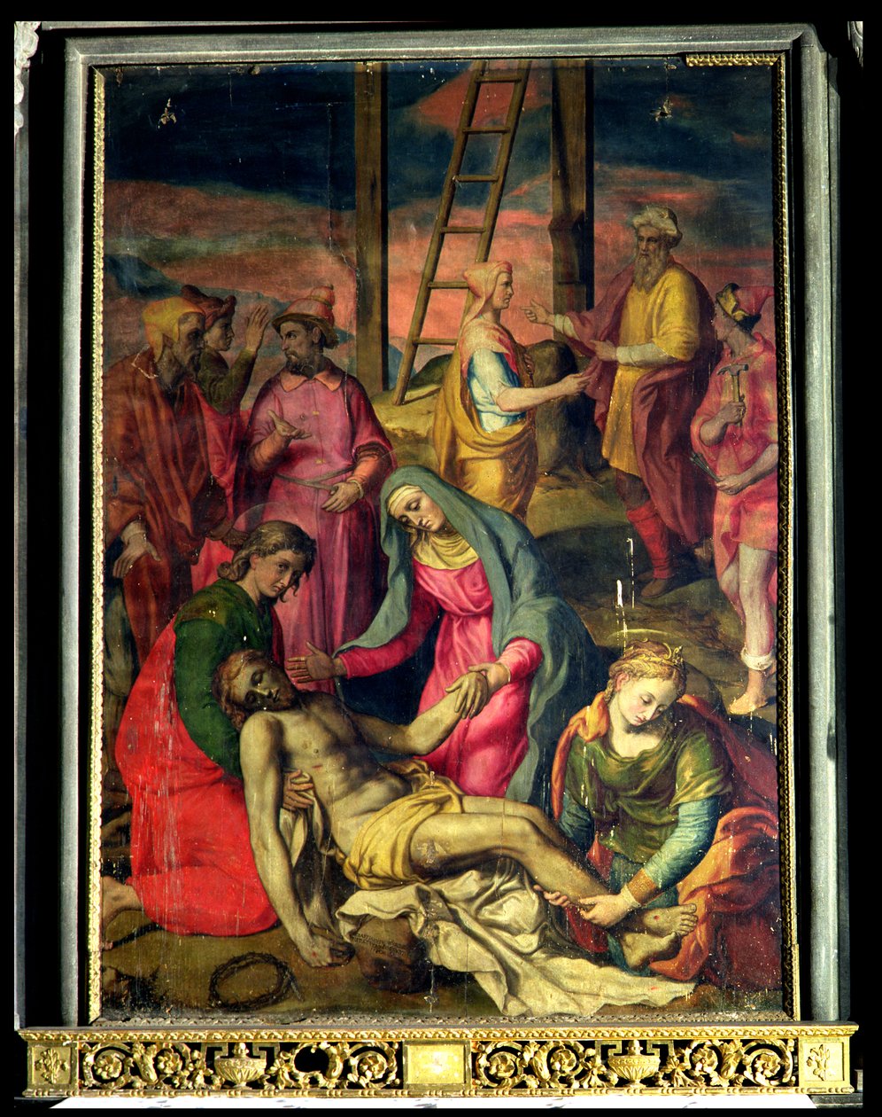 Avsetning fra korset, 1582 av Sebastiano Vini