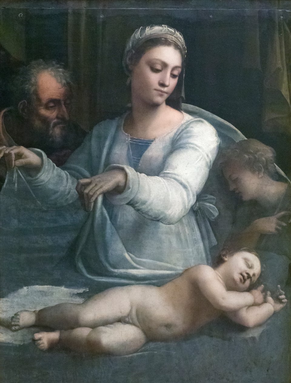 Madonna av sløret av Sebastiano del (c.1485 1547) Piombo