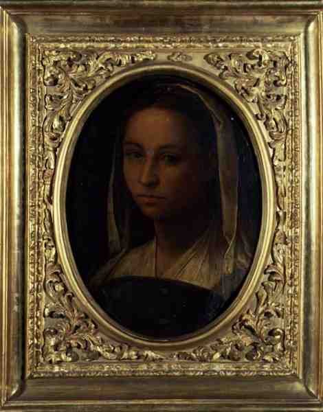 Portrett av en jente (olje på lerret) av Sebastiano del (c.1485 1547) Piombo