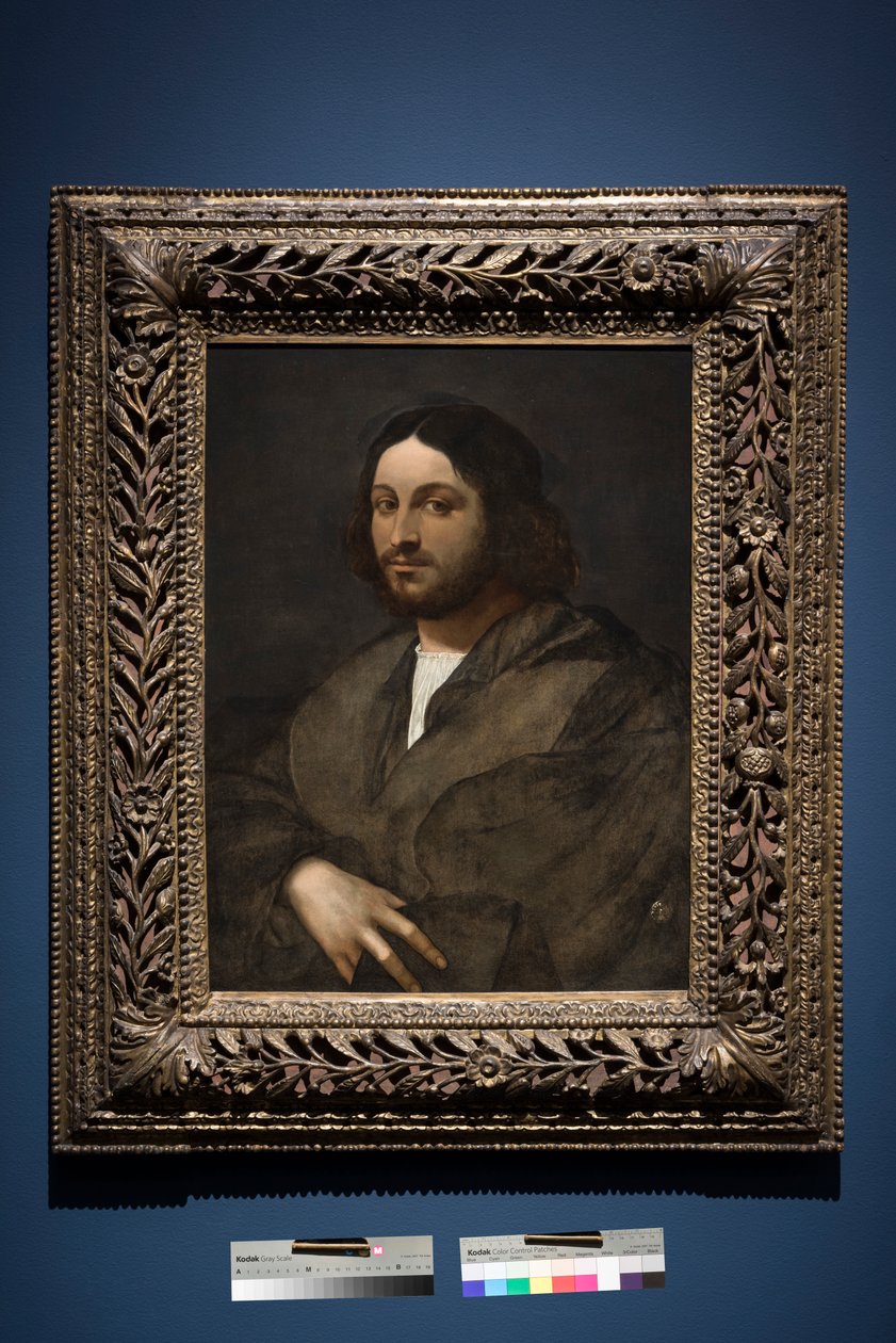 Portrait of a Man, ca. 1516-20 (olje på panel, overført fra panel) av Sebastiano del (c.1485 1547) Piombo