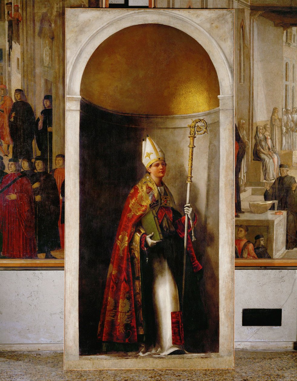 Den hellige Ludvig av Toulouse … (olje på lerret) av Sebastiano del (c.1485-1547) Piombo