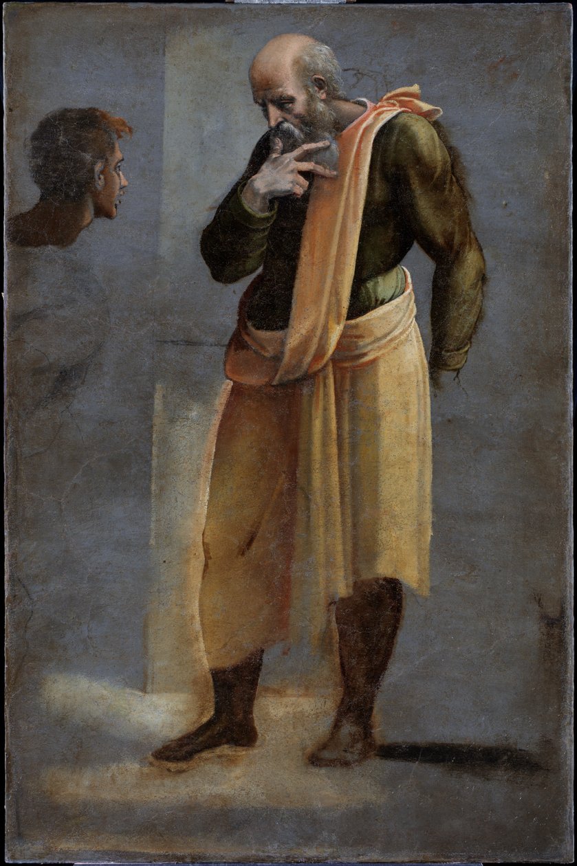 Besøket - Sankt Sakarja av Sebastiano del (c.1485-1547) Piombo