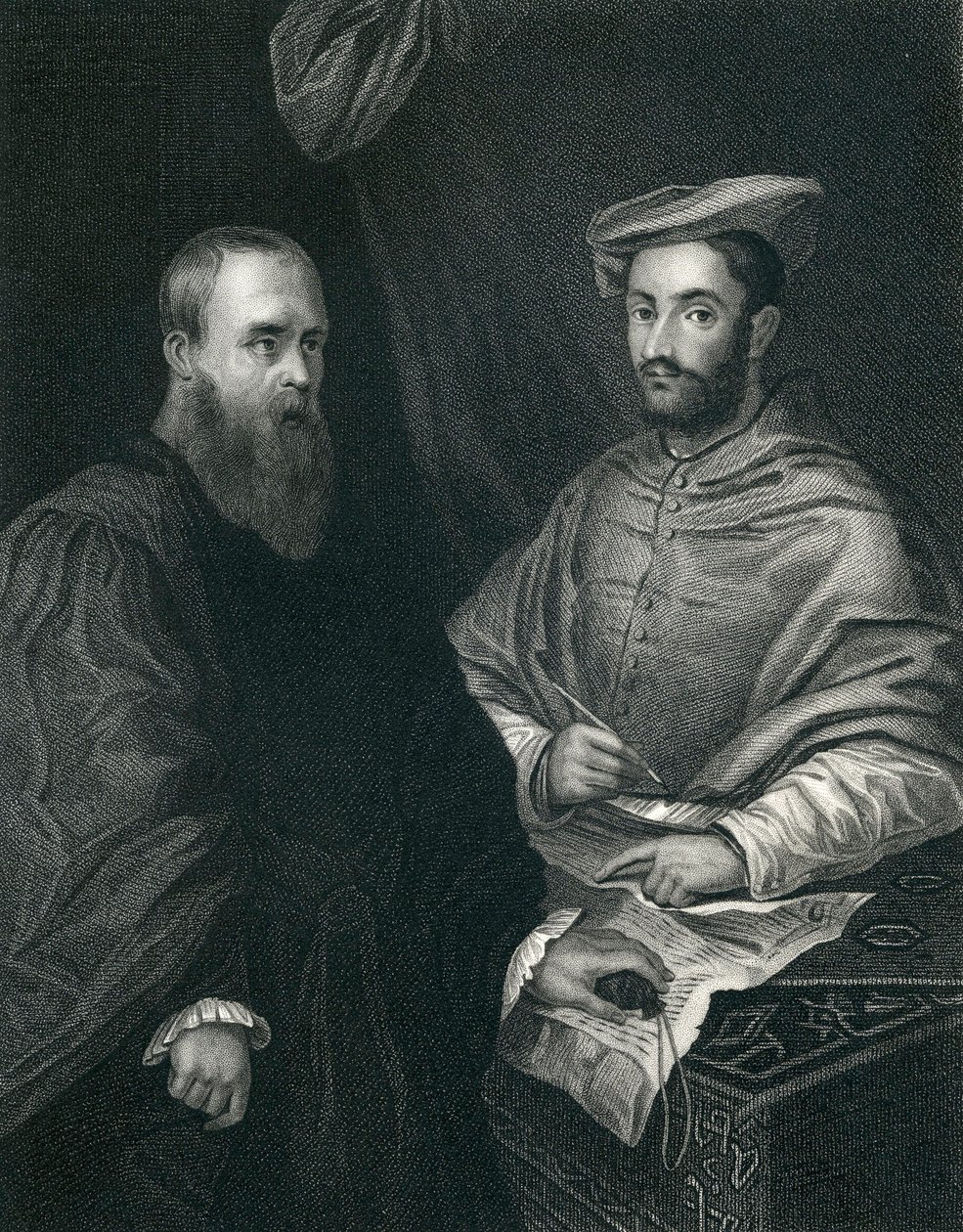 Kardinal Hippolito De Medici og Sebastiano Del Piombo av Sebastiano del Piombo