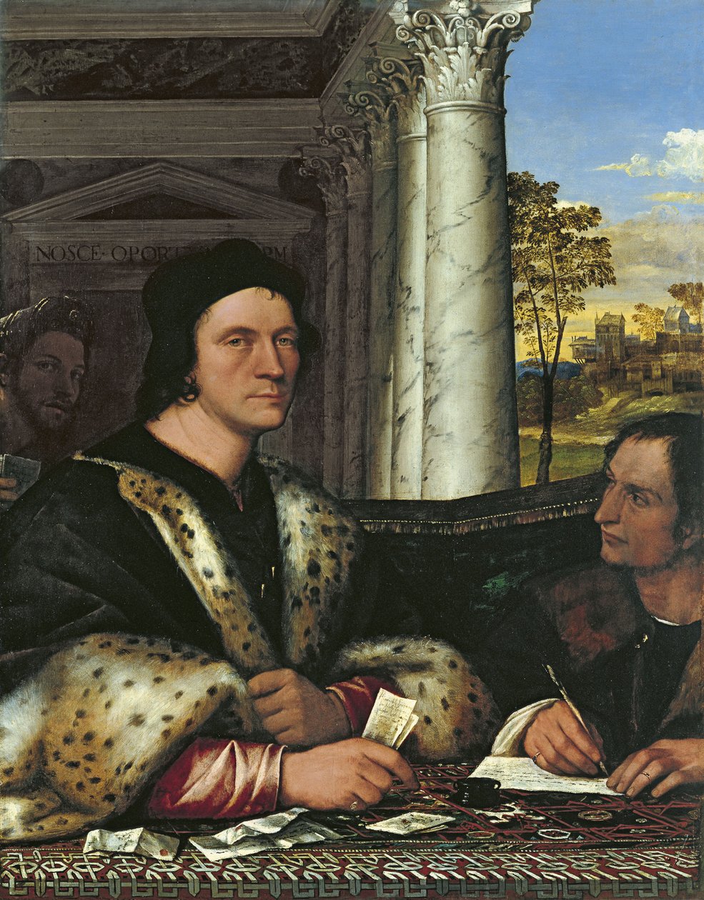 Portrett av Ferry Carondelet 1473-1528, med sin sekretær av Sebastiano del Piombo