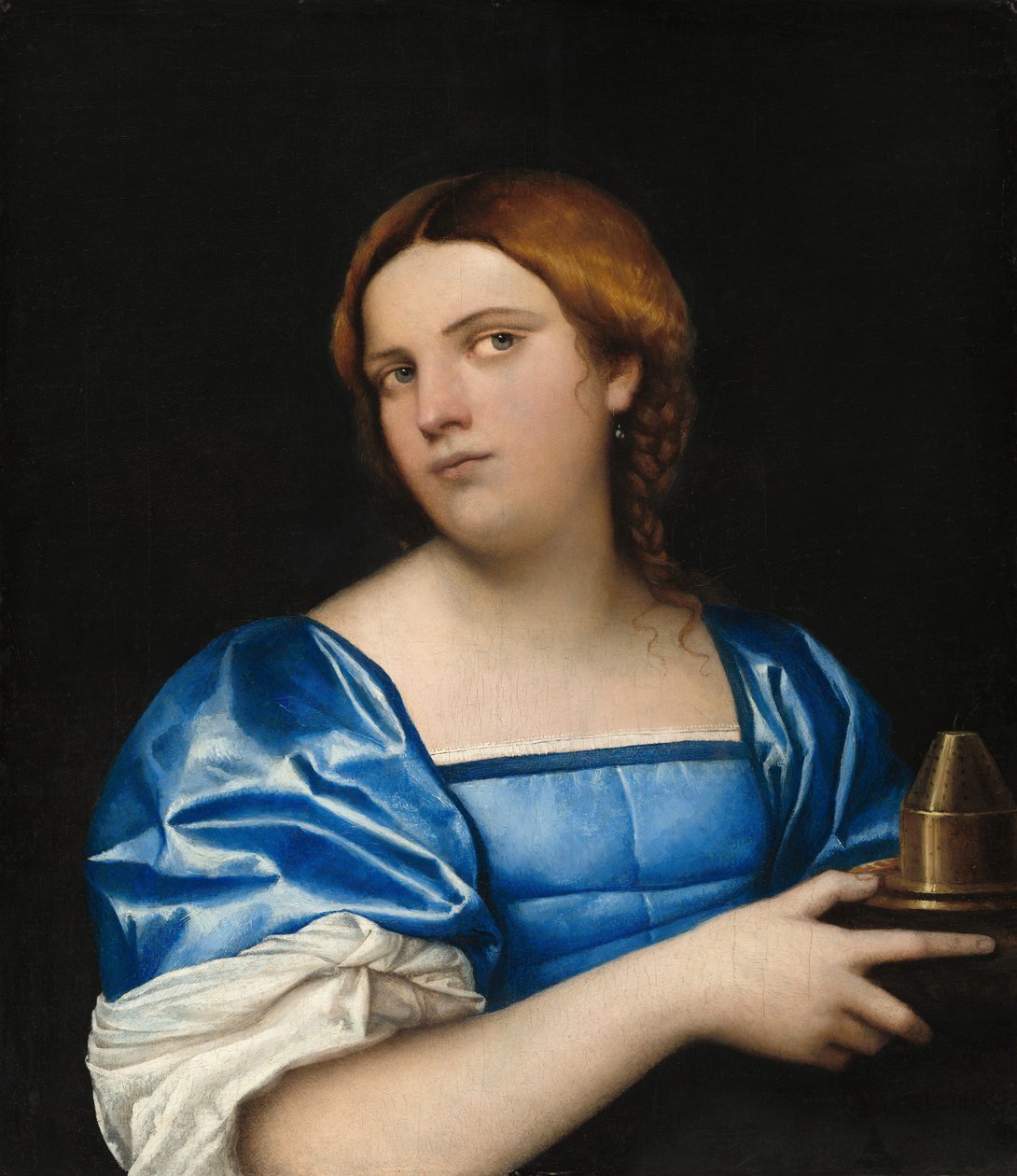 Portrett av en ung kvinne som en klok jomfru av Sebastiano del Piombo