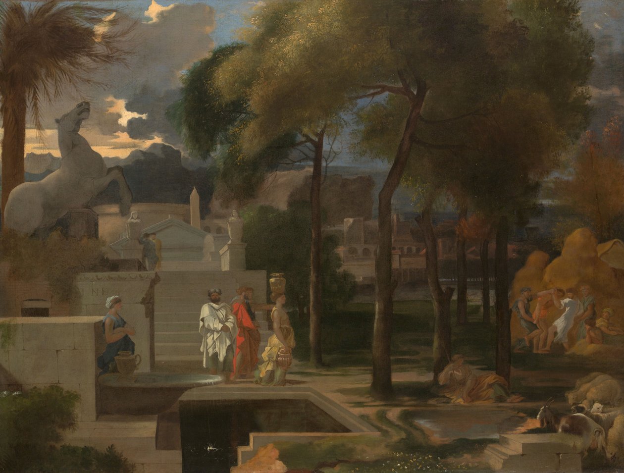 A Classical Landscape, ca. 1660 (olje på lerret) av Sébastien Bourdon