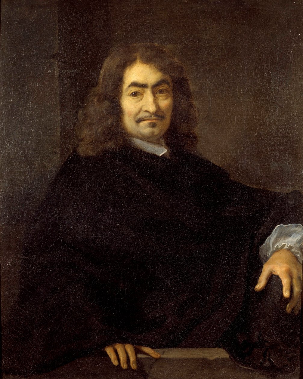 Antatt portrett av filosofen Rene Descartes (1596-1650) Maleri av Sebastien Bourdon (1616-1671) 1600-tallet Søn. 0,88x0,71 m av Sébastien Bourdon