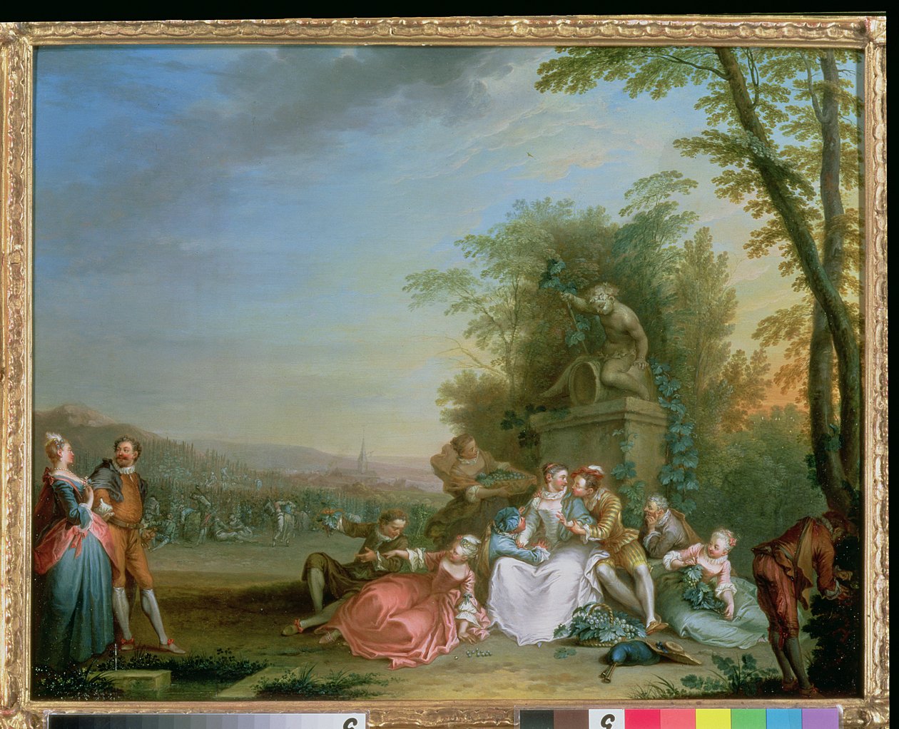The Grape Harvest, ca. 1750 (panel) (par til 87638) av Sebastien II Le Clerc