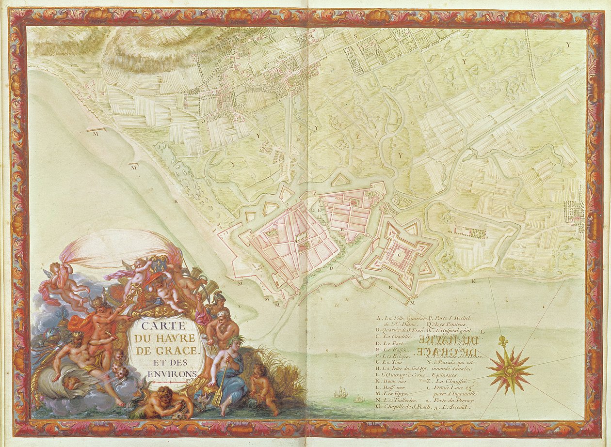 Ms. 987, fol.24 Plan av Le Havre, fra 