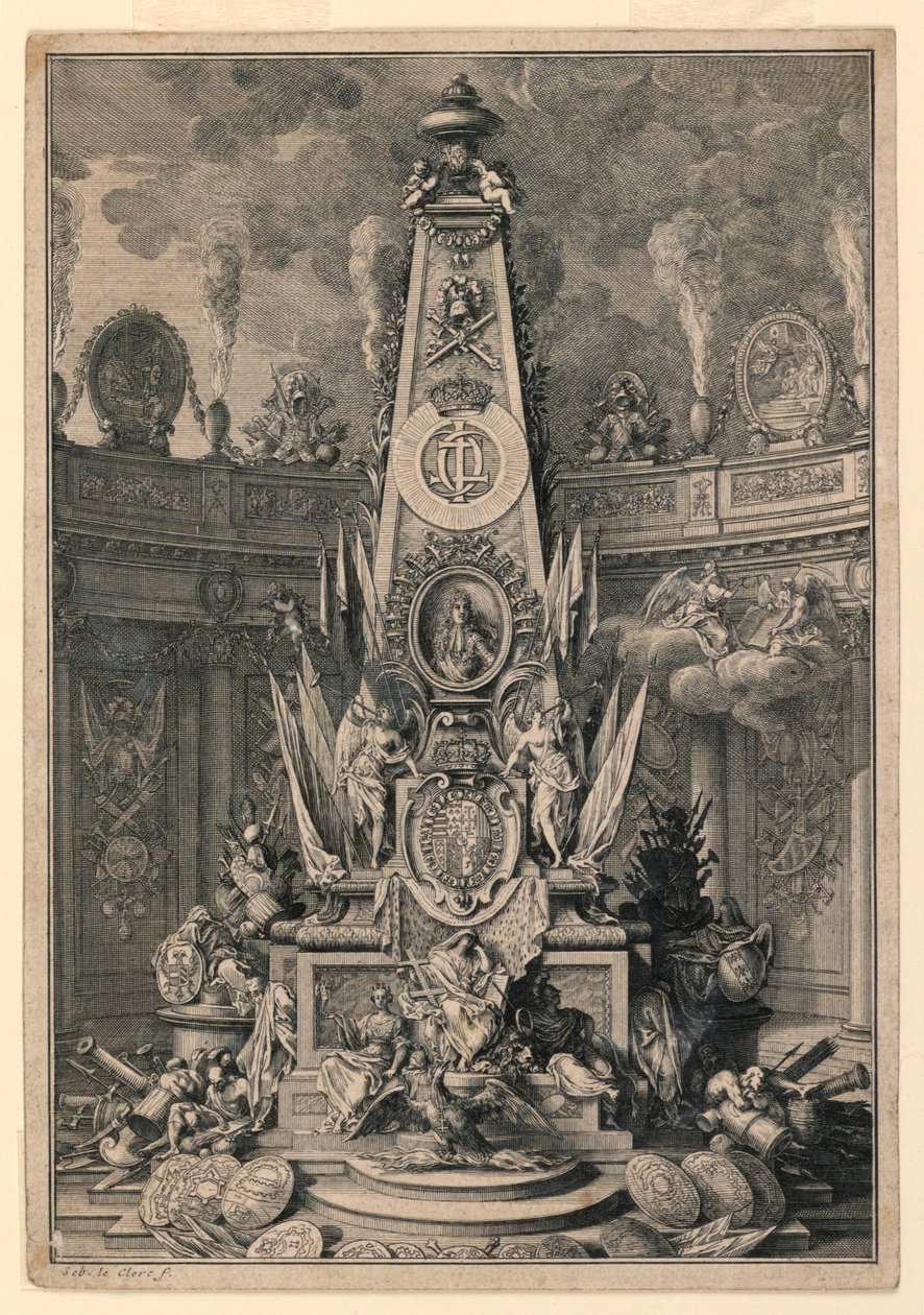 Et gravmonument til Charles IV av Lorraine av Sebastien Leclerc