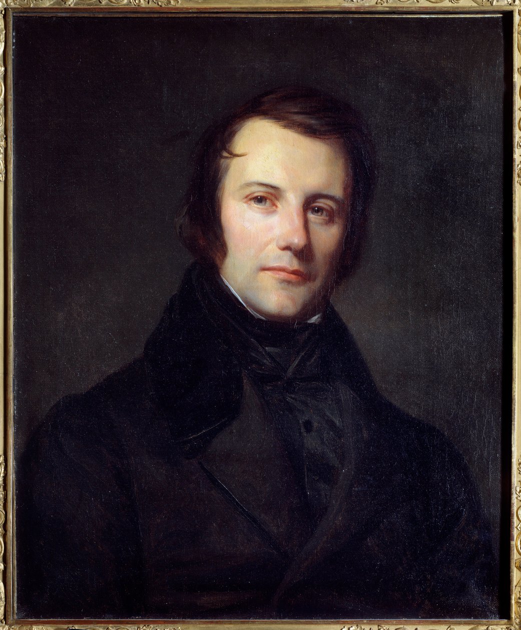 Portrett av Edgar Quinet (1803-1875) deputert i 1848. Maleri av Sebastien Cornu (1804 - 1870) av Sebastien Melchior Cornu