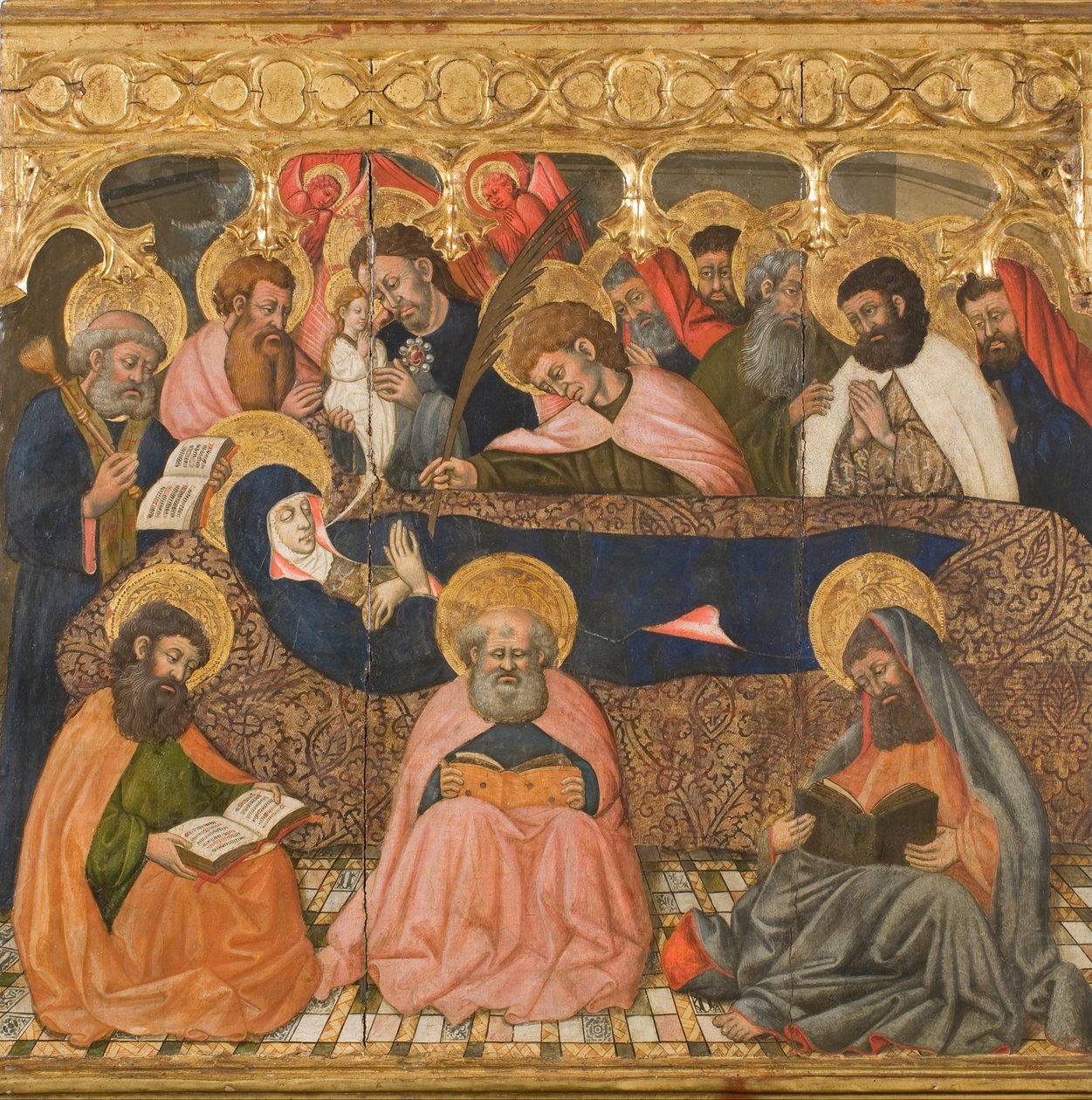 Dormition of the Virgin av Master of Estopiñán