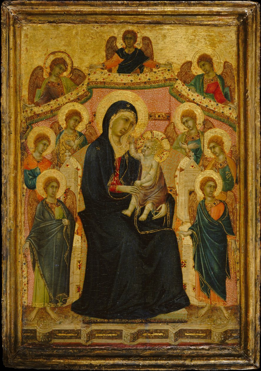 Madonna og barn med ni engler, ca. 1315. av Segna di Buonaventura