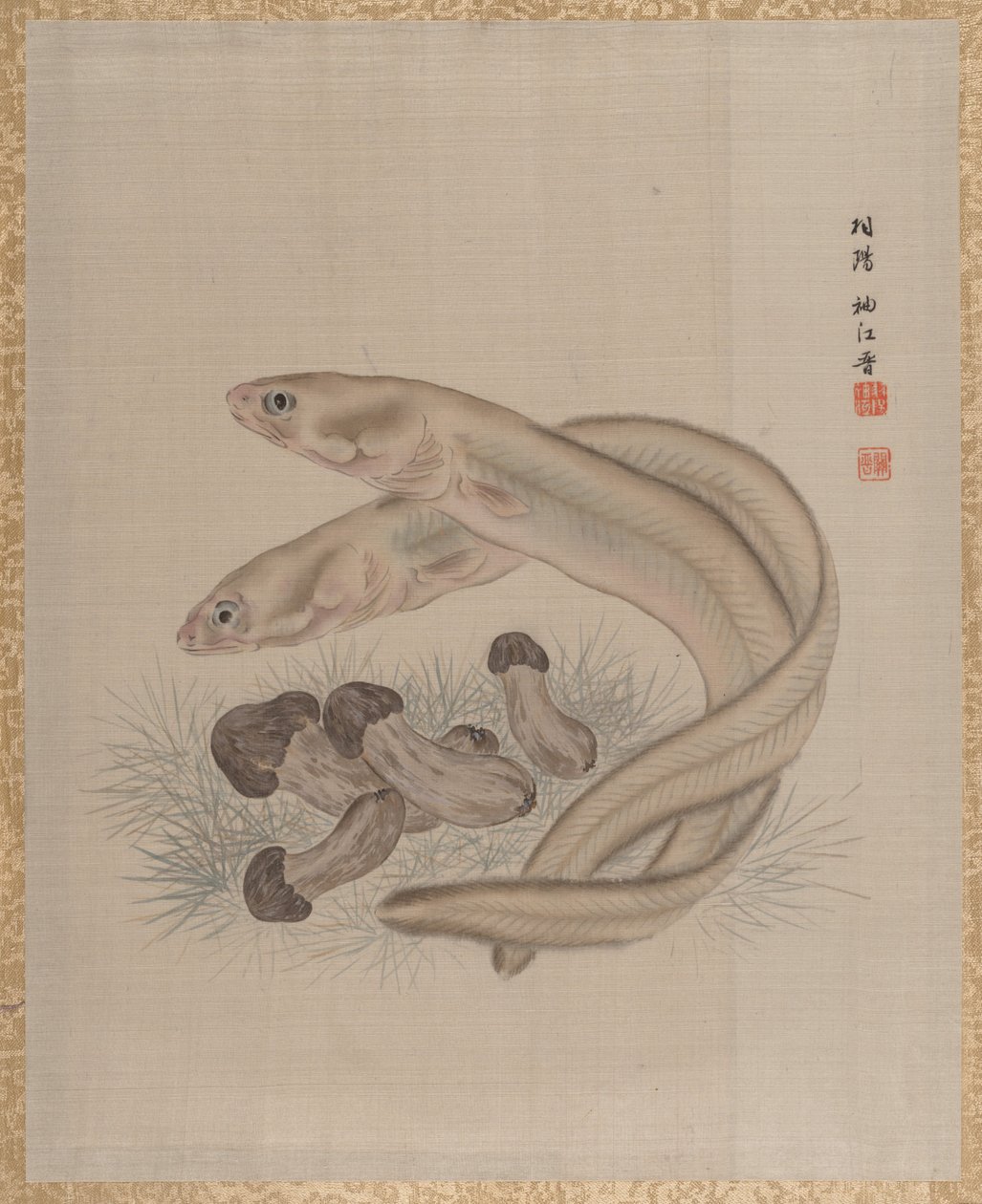 Ål, ca. 1890-92. av Seki Shuko