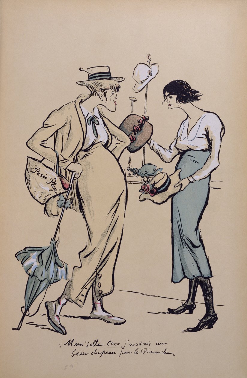 Coco Chanel (1883-1971) som møller, fra 