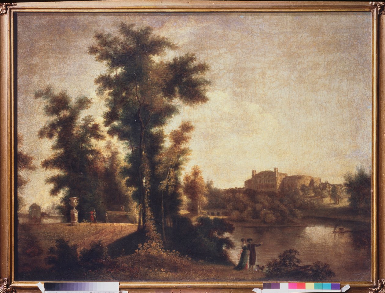 Landskap nær St. Petersburg. Maleri av Semyon Fyodorovich Shchedrin (Semion Shchedrin) (1745-1804), olje på lerret av Semen Fedorovich Shchedrin