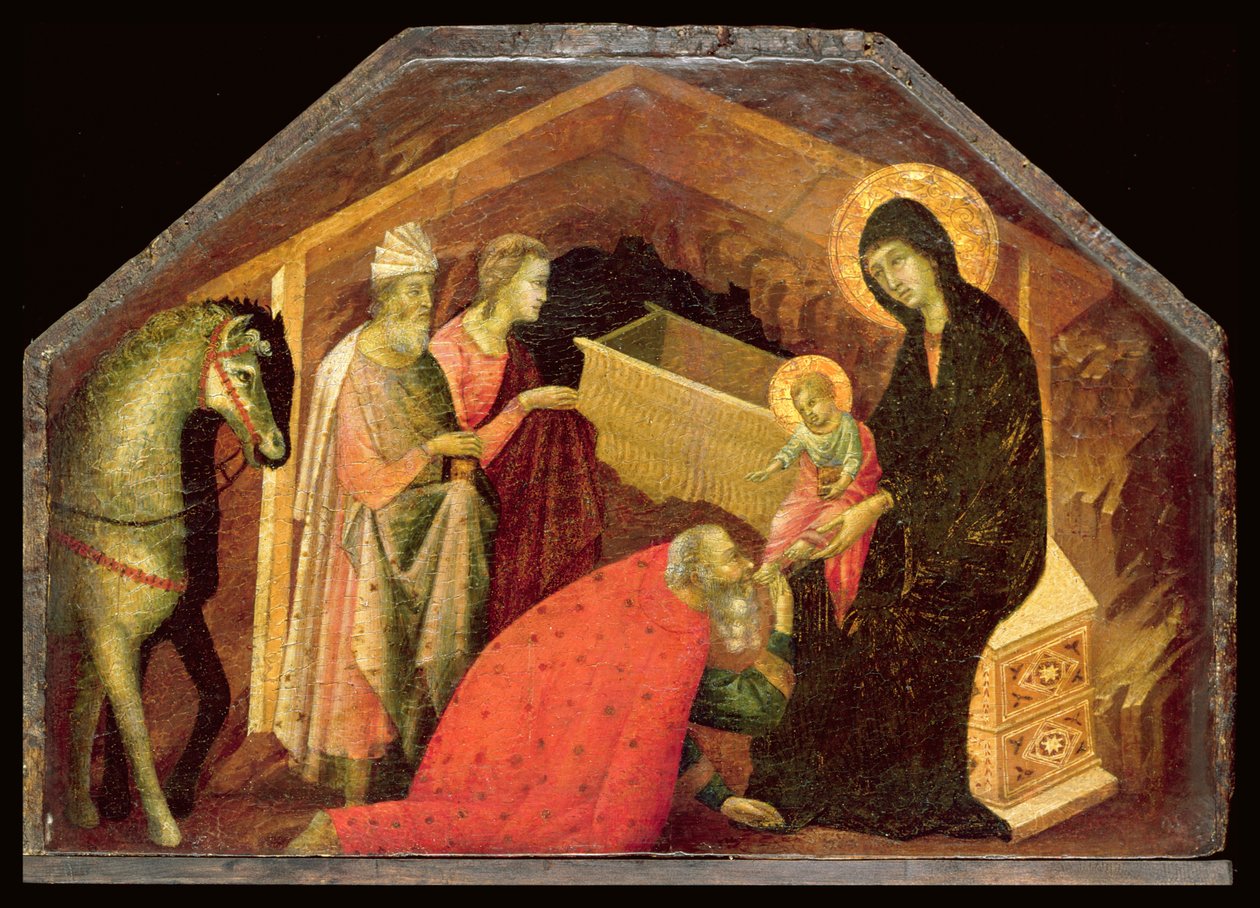 Tilbedelsen av magiene av Seminary Madonna Master