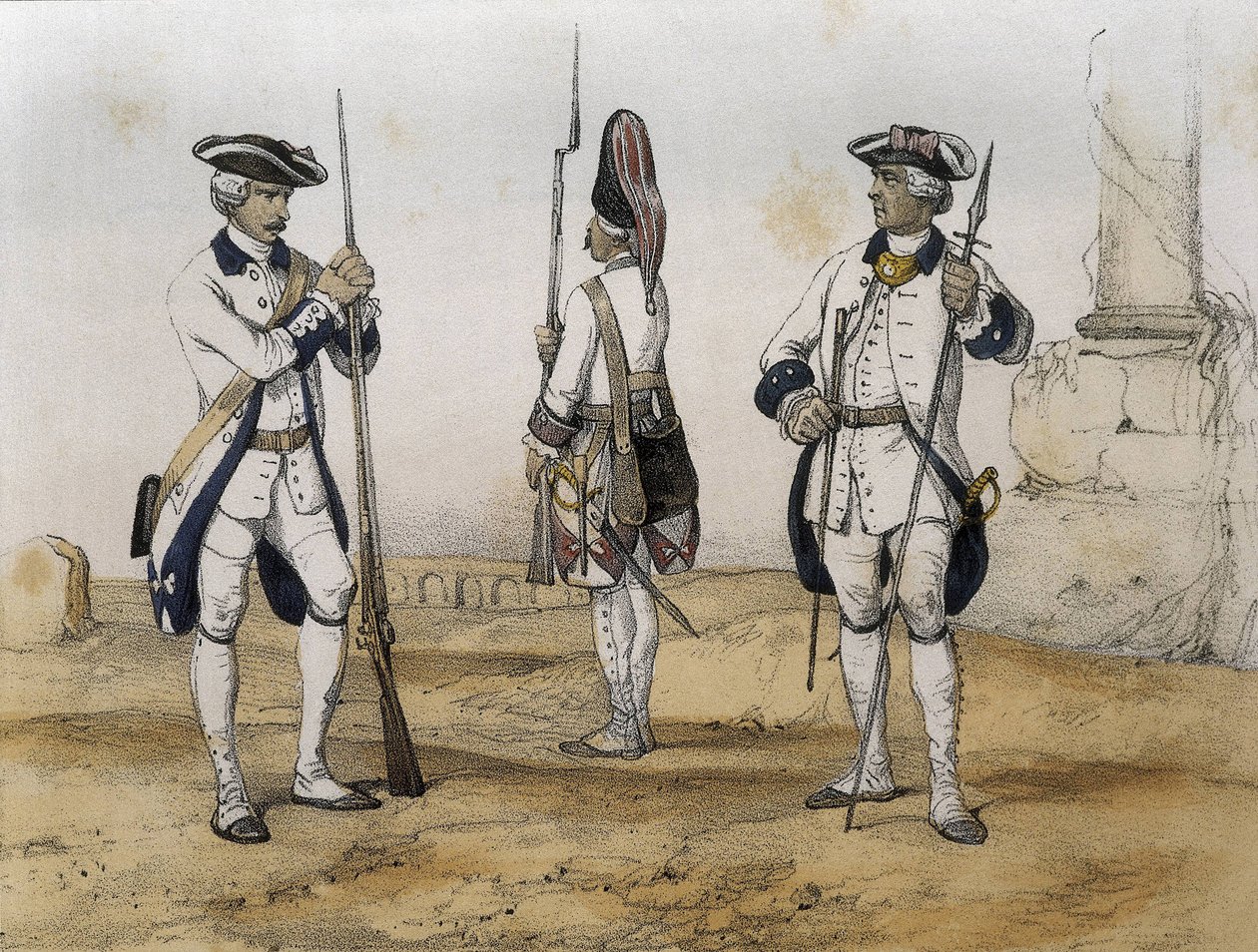 Linjeinfanterister under regjeringen til Charles III av Spania av Serafin Maria Earl of Clonard De Sotto