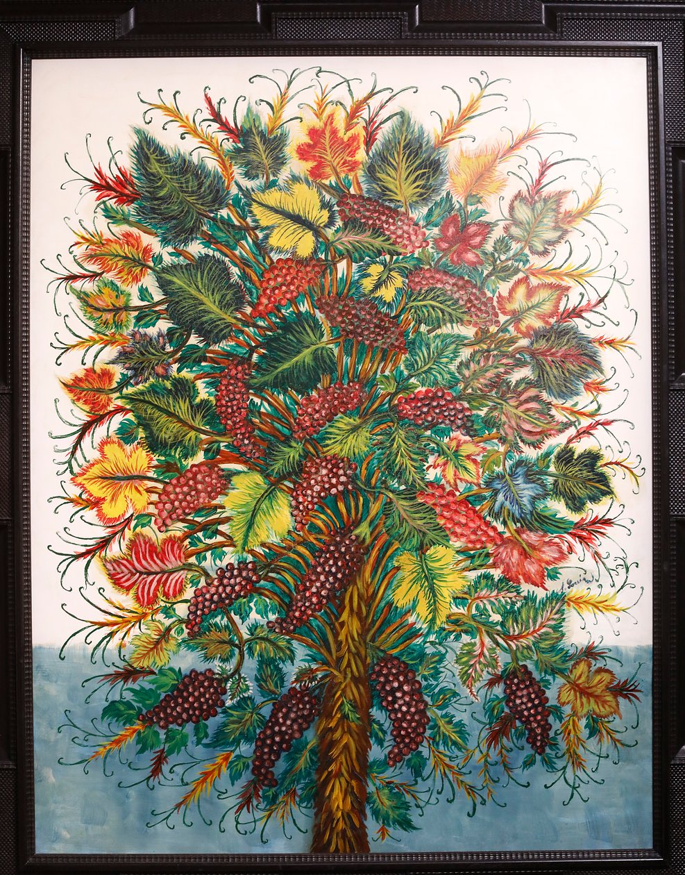 Druene, ca. 1930 (olje på lerret) av Seraphine Louis