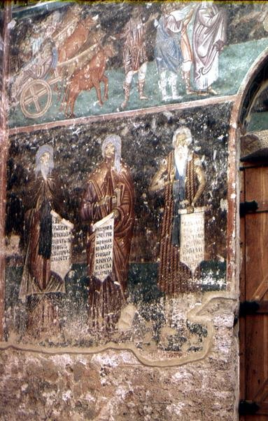 Detalj fra Jomfruens Dormition av Serbian School