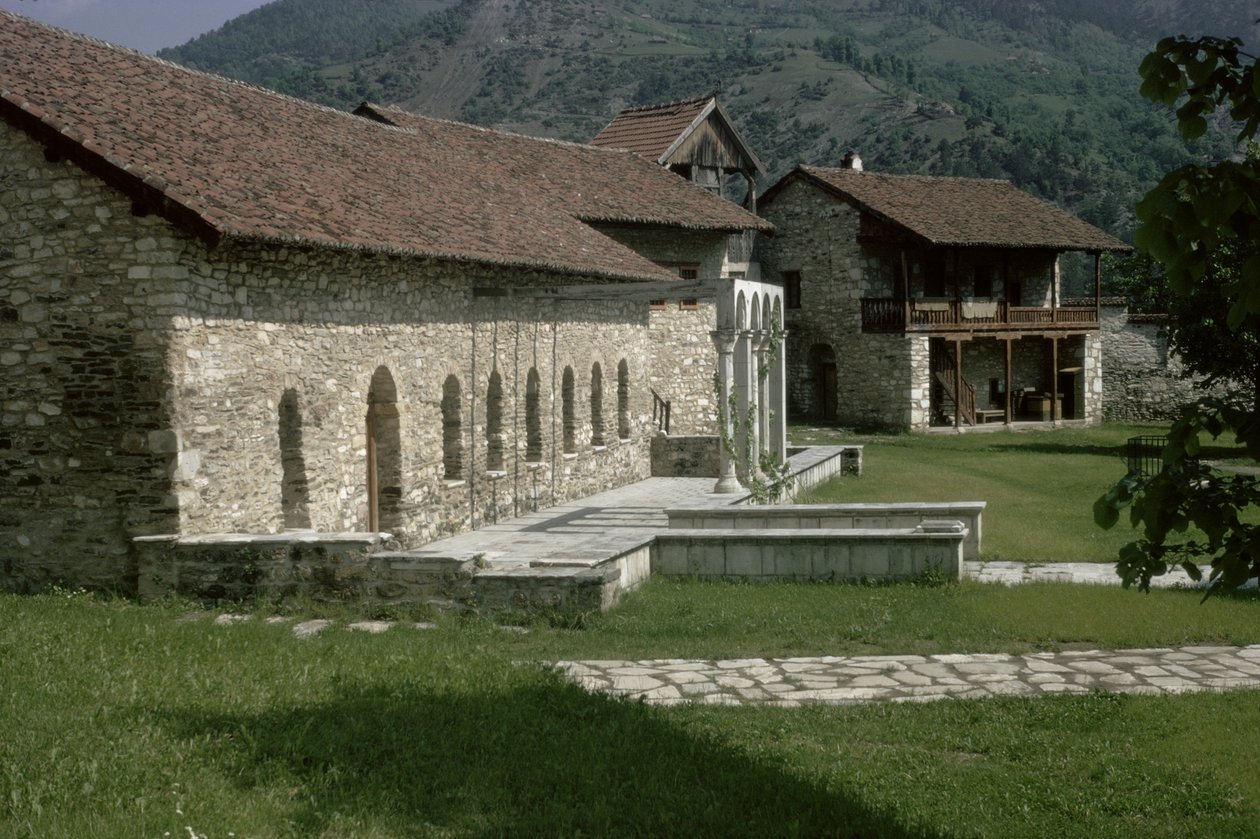 Matsal og gjestehus, sent på 1100-tallet av Serbian School