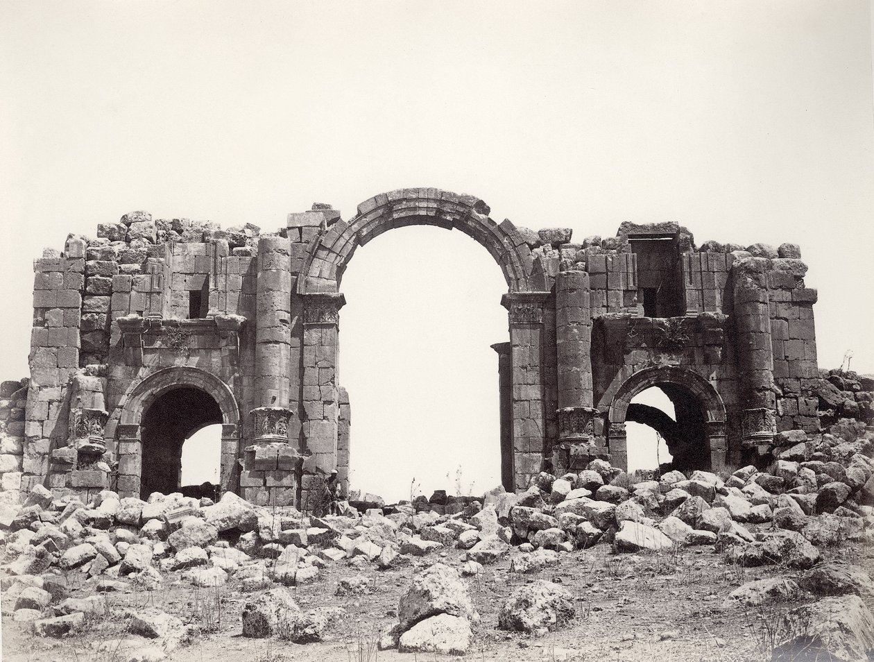 Hadrian-buen ved Jerash, 1867 av Sergeant Henry Phillips