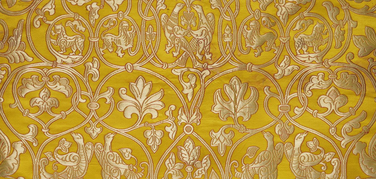 Olovyanishnikov Manufactory Gold Brocade, tidlig på 1900-tallet (tekstil) av Sergei Vashkov