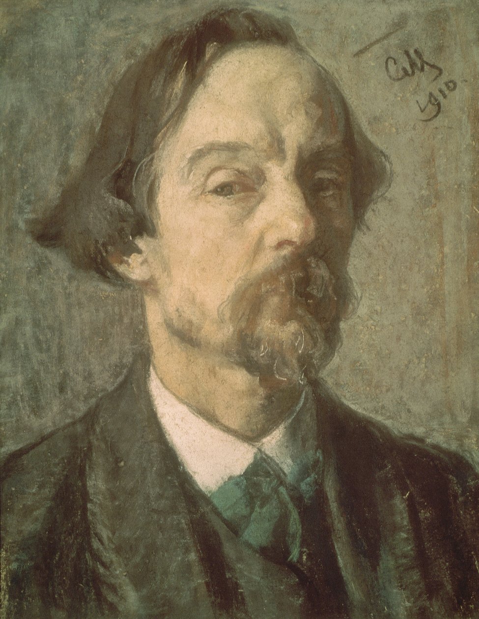 Selvportrett, 1910 av Sergei Vasilievich Malyutin