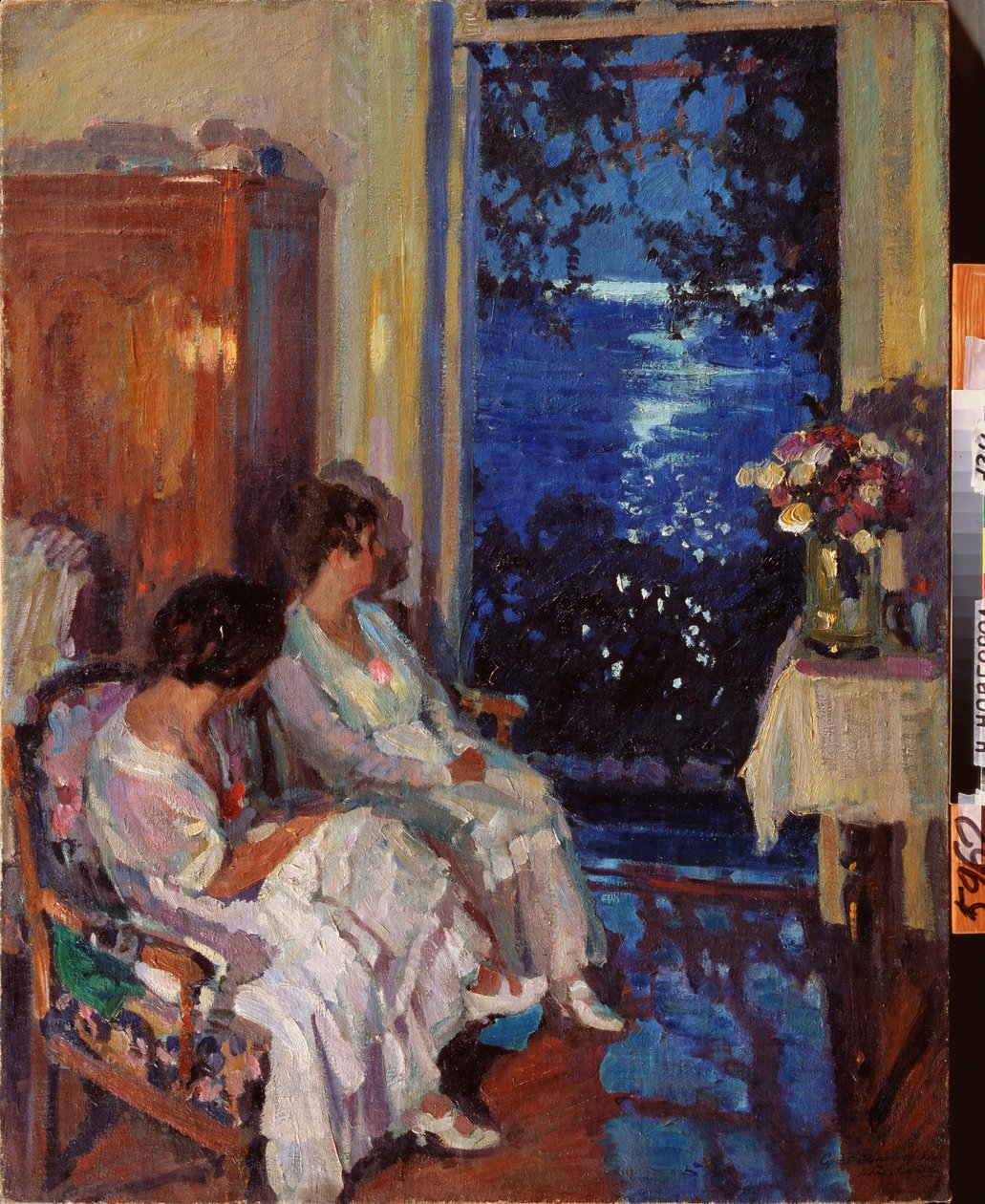 Alupka (Ukraina) (Alupka) - Maleri av Sergei Arsenyevich Vinogradov (1869-1938), olje på lerret av Sergei Arsenevich Vinogradov