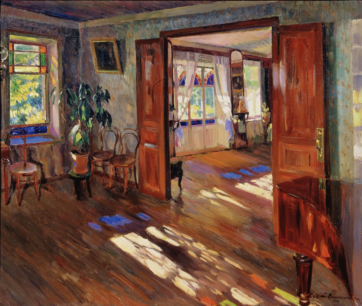 I et hus, 1914 av Sergei Arsenevich Vinogradov