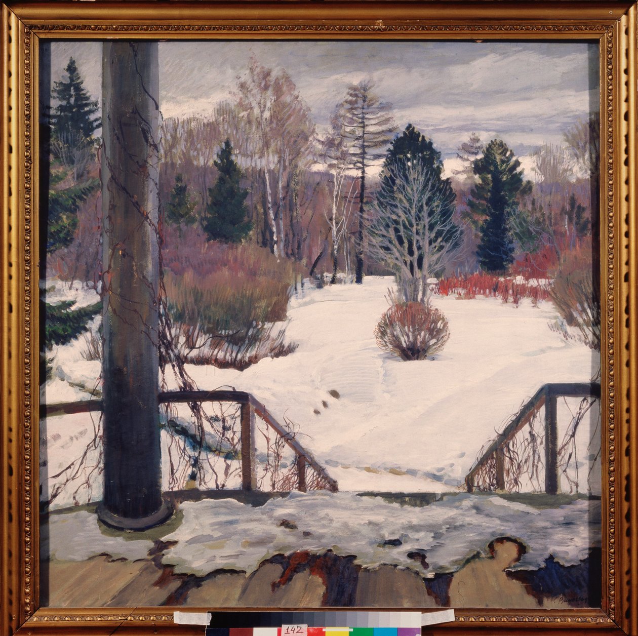 Våren kommer - Maleri av Sergei Arsenyevich Vinogradov (1869-1938), olje på lerret av Sergei Arsenevich Vinogradov