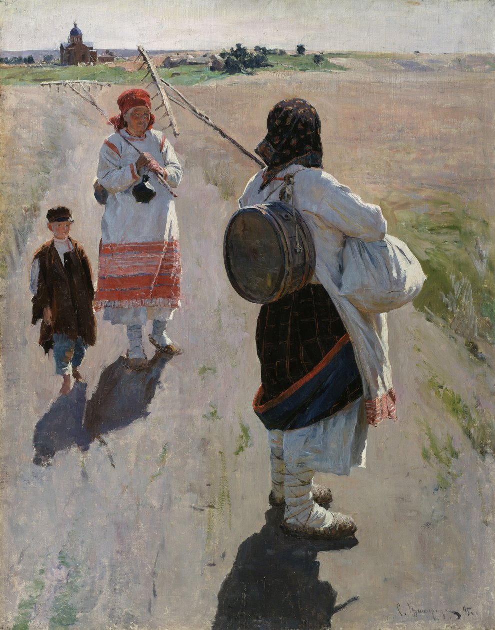 Til verket, 1895 av Sergei Arsenevich Vinogradov