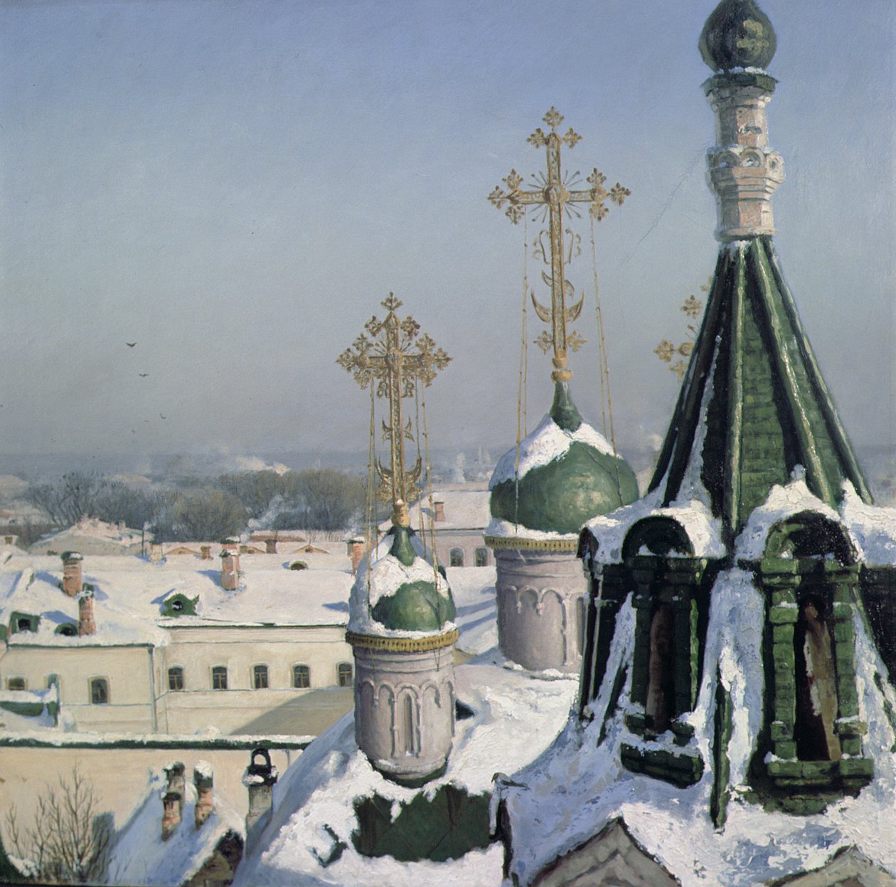 Utsikt fra et vindu på Moscow School of Painting, 1878 av Sergei Ivanovich Svetoslavsky