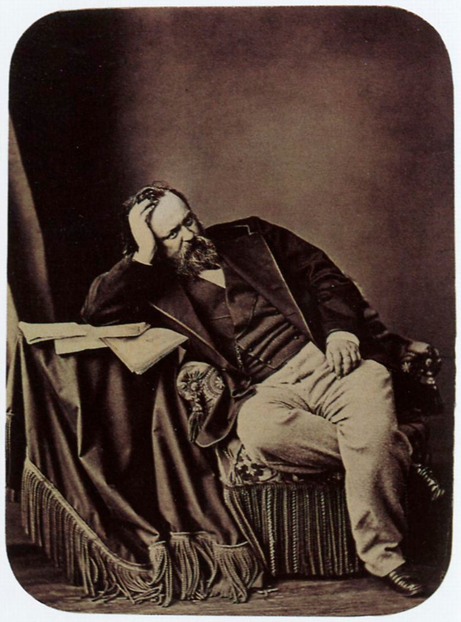 Alexander Herzen , russisk forfatter og tenker, 1861 av Sergei Lvovich Levitsky